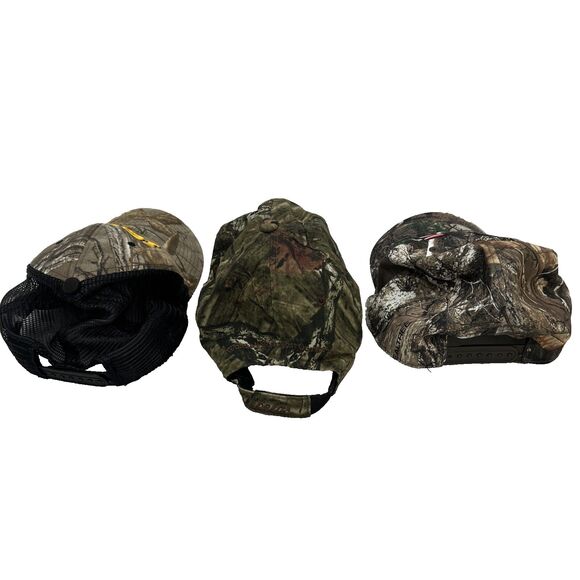 LOT OF 3 - CAMOUFLAGE HATS - HAWKEYES - CABELA’S - UNDER ARMOUR - Picture 5 of 9